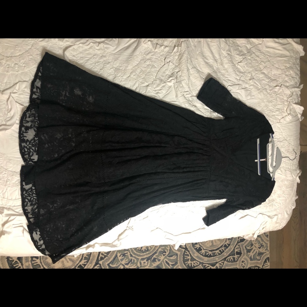 Black free people midi dress
